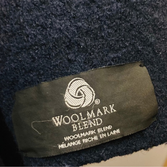 Vintage Wrap wool-blend Coat in Blue (S) Le Chateau - Picture 8 of 11